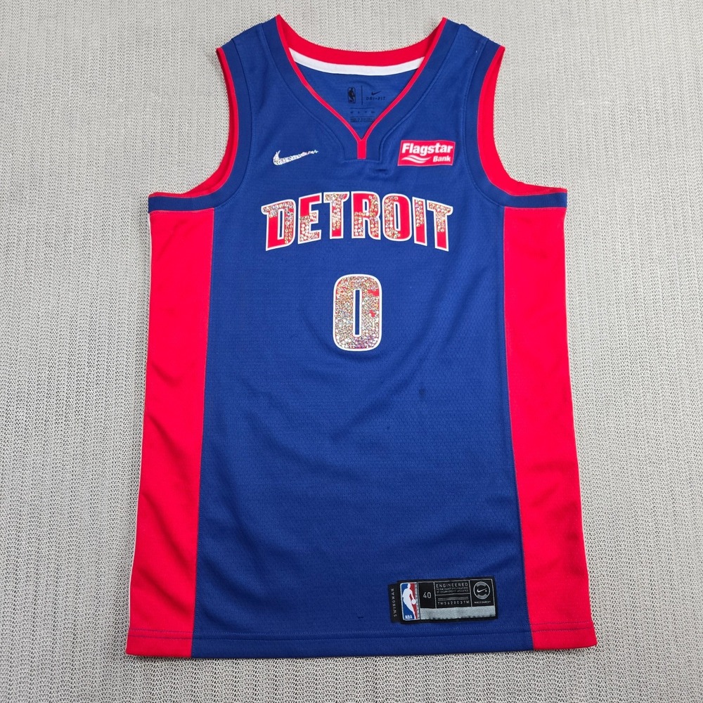 Nike Detroit Pistons Basketball Jersey Shirt Men Small 40 Andre Drummond Jewels